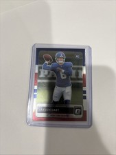 2025 Donruss Optic - Jaxson Dart 2015 Retro #2 SP - Rookie Giants Red White Blue
