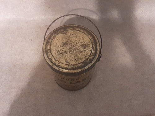 Vintage Bail Handle Tin Can HOG LARD Hagerstown MD Chicago Market Co - Picture 9 of 12