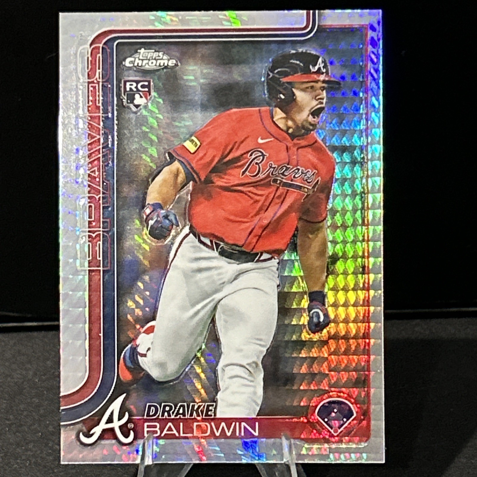 2025 Topps Chrome Update Drake Baldwin Prizm Refractor Rookie Card USC96