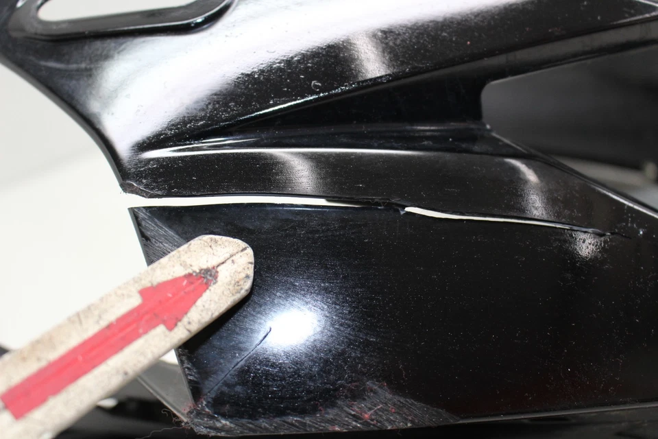 09-17 YAMAHA FZ6R DELANTERO SUPERIOR NARIZ CARENADO CUBIERTA Foto 3 de 4