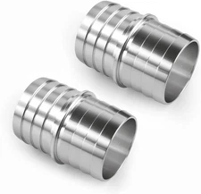 1-1/2" Hose Barb Splice Coupler Repair Fitting Aluminum Adapter 2Pcs