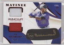 2020 Panini Immaculate Matinee Auto Relics 39/49 Ian Desmond #MA-ID Auto 7m3