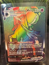 2021 Pokémon Shadow Rider Calyrex VMAX Rainbow 204/198 Chilling Reign Secret on eBay