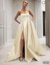**NEW** Prom Dress Ball Gown Sweep Train Strapless Size 6 - Satin Dress