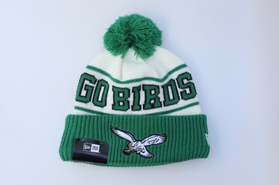 Philadelphia Eagles New Era Knit Go Birds NFL Kelly Green Cream Saquon Barkley