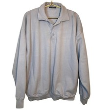 Brandy Melville Archered Collared Sweatshirt Light Blue One Size