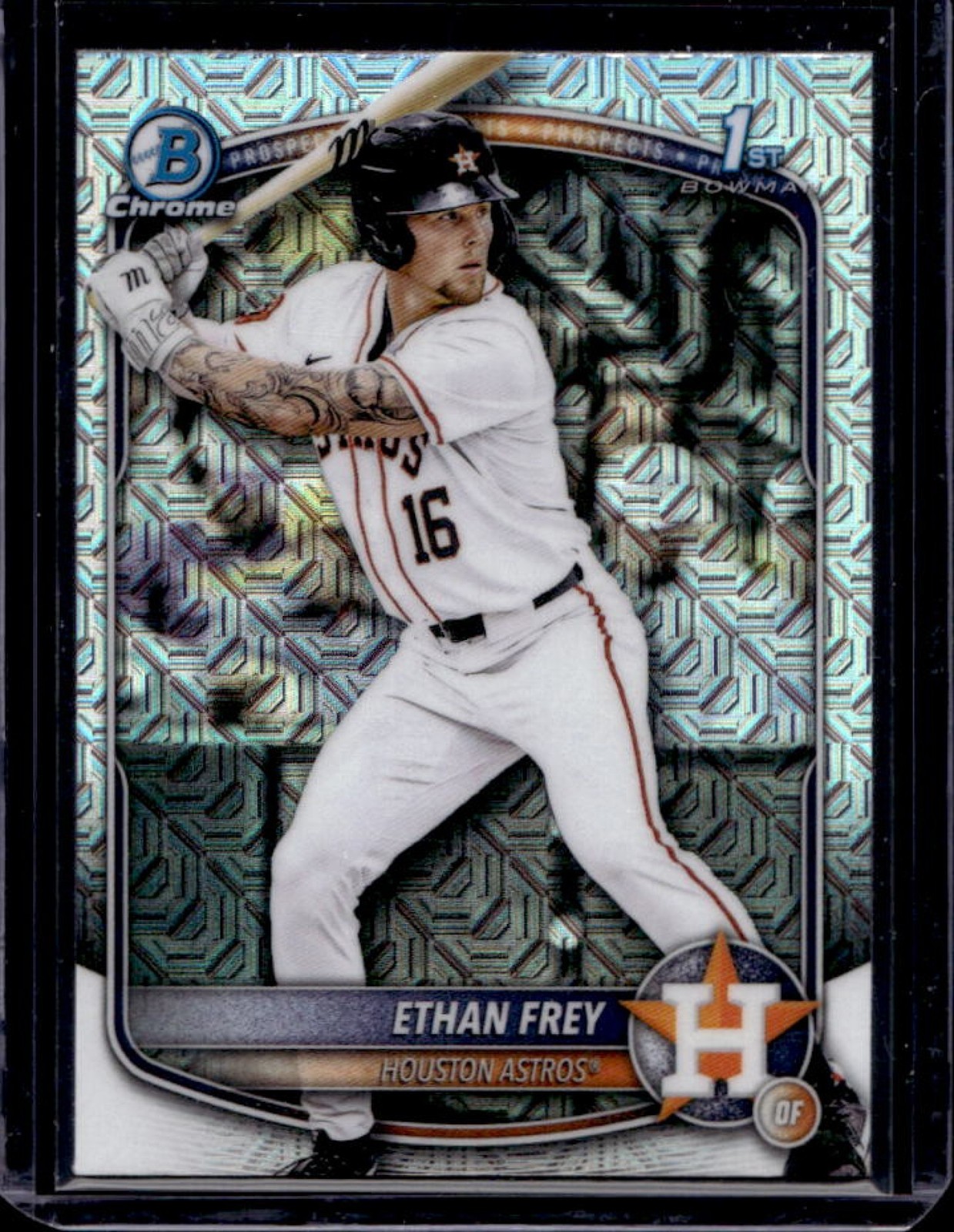2025 Bowman Draft Ethan Frey Chrome Refractor 1st Prospect #BDC-67 Astros