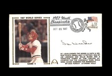 Joe Niekro Signed 1987 World Series First Day Cover Cache FDC Autograph
