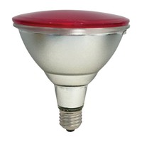 Led Strahler PAR38 Glas Reflektor IP65 15W = 75W E27 260Lm Farbig Bunt Rot 90°