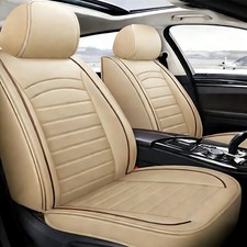 Leather Car Seat Covers 5-Seats Front & Rear ...