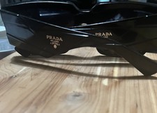 PRADA Symbole fashion Black/ Pre-loved ❤️ Case! 1BD108 Rosso Italy  AUTHENTIC 