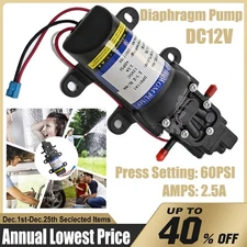 60PSI 12VDC High Pressure Water Pump Self Priming 2.5A Diaphragm Booster Pump FY