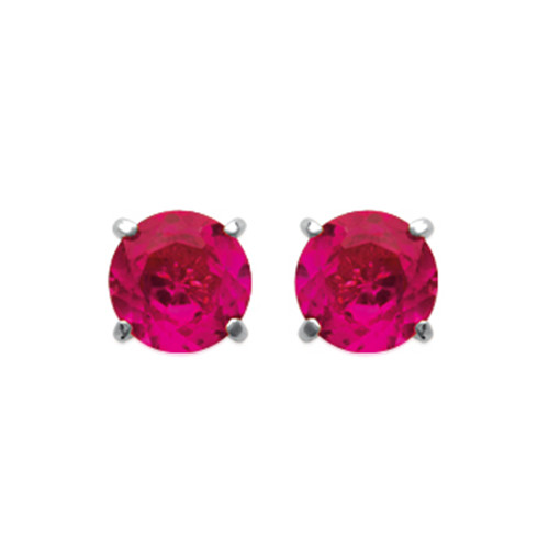 Boucles d'oreilles cristal rose en argent 925, le cadeau idéal pour femme