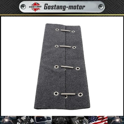 RV Camper Step Covers 3 Pack 23'' Inch Curved Wide Carpet Stair Rug Gray