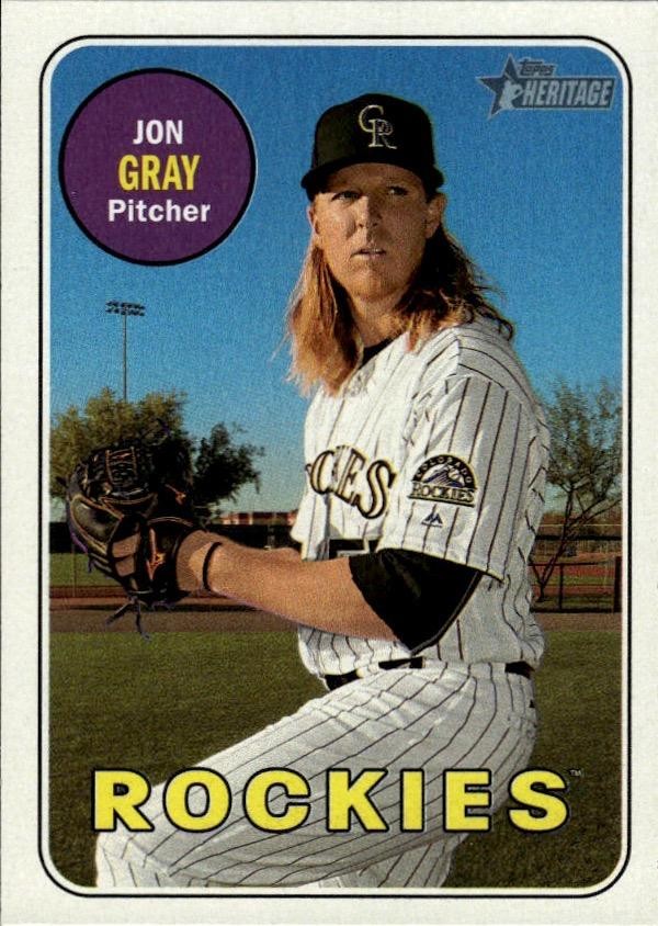 2018 Topps Heritage #274 Jon Gray - Rockies
