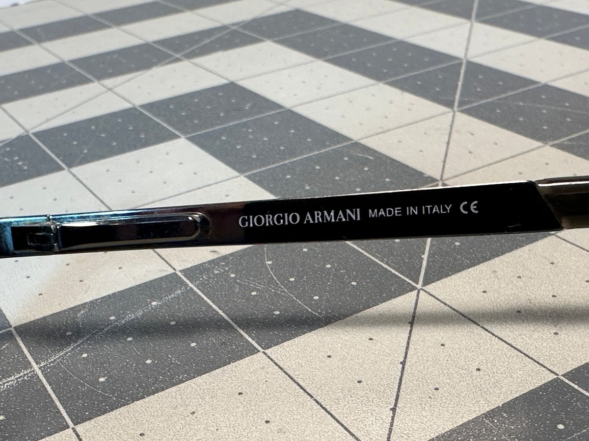 GIORGIO ARMANI 678 1144 Italy Gold Gunmetal VINTAGE Aviator 