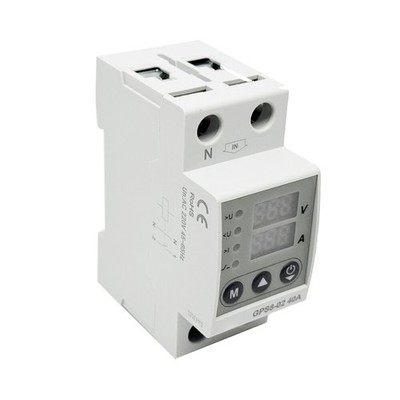GPS8-02 40A 220V AC Over Current Protector Over Under voltage Protective Device