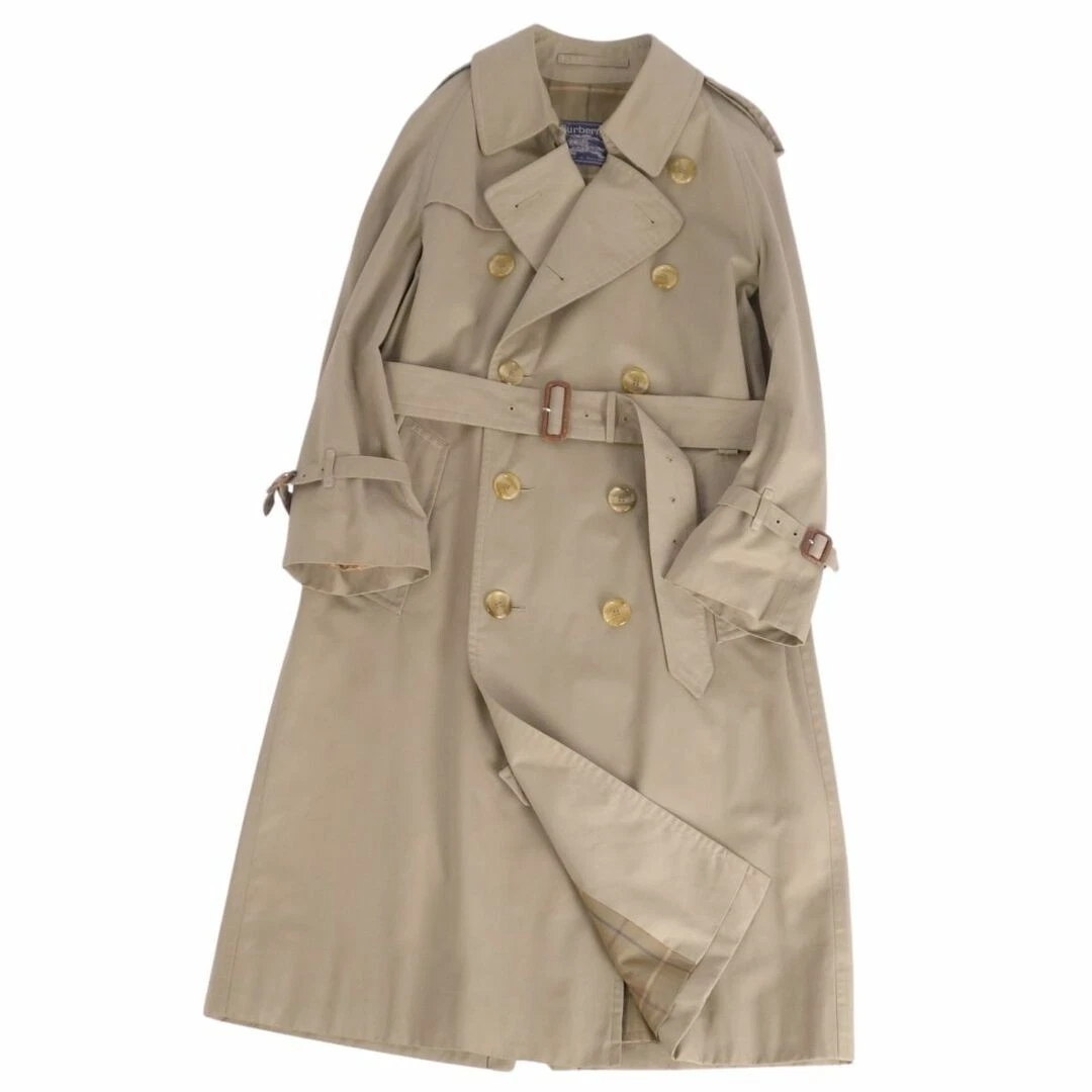 Burberry Vintage Burberrys Cappotto Trench Back Check Esterno Uomo 46 (s) Usato0