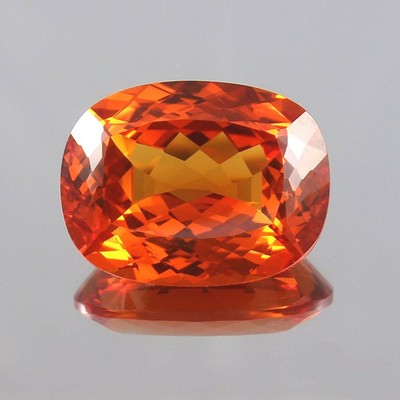 AAA Natural Ceylon Sapphire Fanta Orange Loose Cushion Gemstone Cut 21x16MM