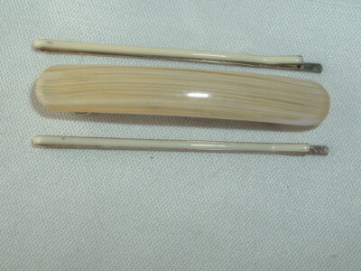 OFF WHITE CREAM BOBBY PINS & BARRETTE UP DO HAIR ACCESSORY