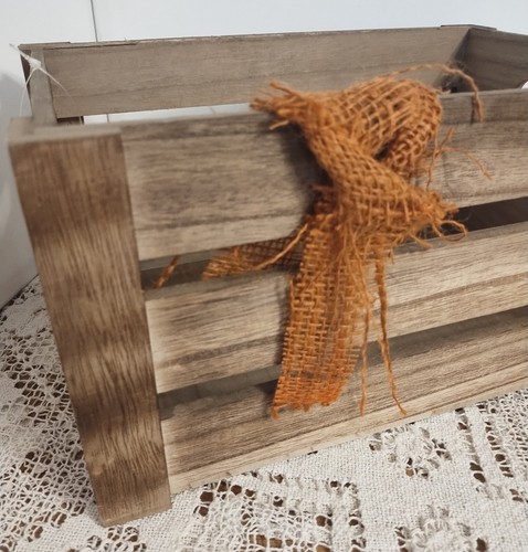 Wooden Crate, Rustic, Farmhouse, Primitive Hobby Lobby NWT - Picture 2 of 7