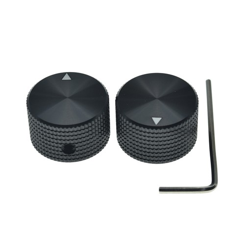 Set of 2 25*15.5mm Aluminium Pot Knobs 1/4" Universal Guitar/Bass Pot Knobs - Picture 22 of 49