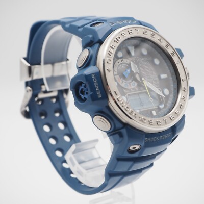 時計 CASIO G-SHOCK GULFMASTER 5371PJA EXC] Casio G-Shock Gulfmaster 5371 GWN-1000 Blue Silver Radio
