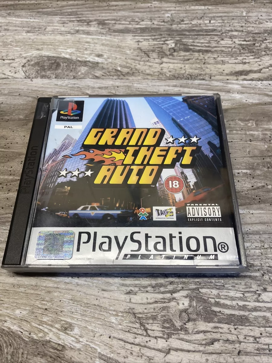 Ps1 Playstation One PAL Version GTA Grand Theft Auto Free Shipping