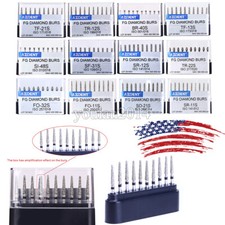 1-100Pack Dental Super Coarse Diamond FG Burs Drills For High Speed Handpiece