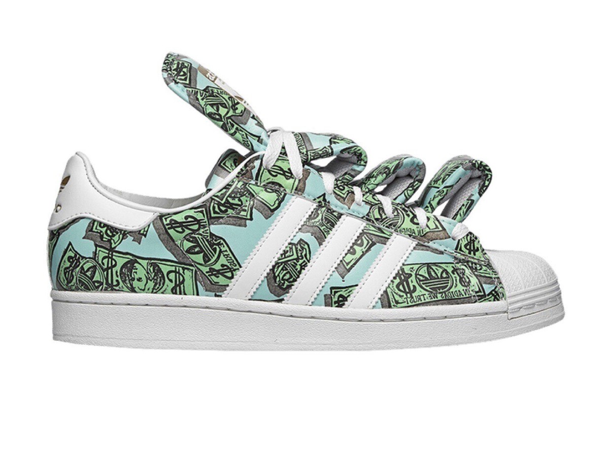 adidas Men's JS Money Superstar Sneakers 8.5