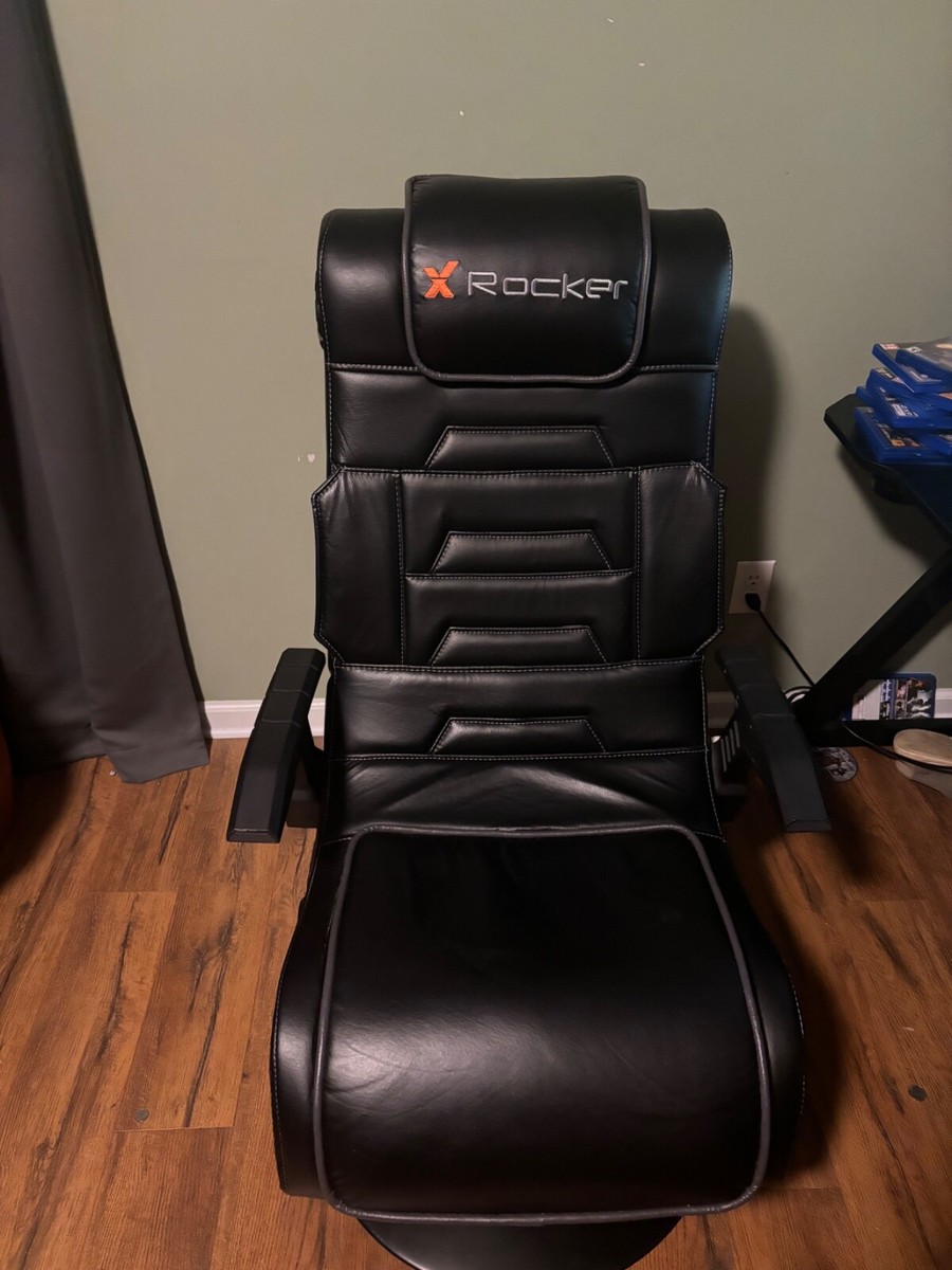 X Rocker, 5139601, Pro Series Pedestal 2.1 Video Gaming Chair, Black