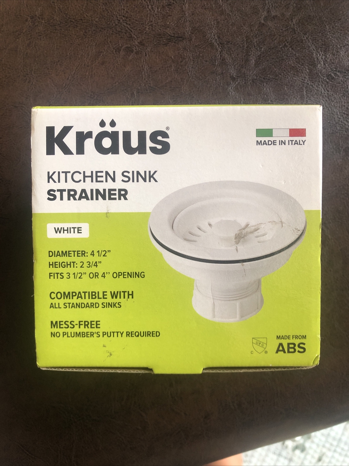KRAUS Kitchen Sink Strainer White Fits Standard Drain eBay