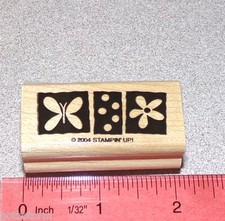 Butterfly Flower Single Stamp Daisy Blossom by Stampin Up Suitable for Framing