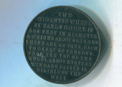 Earls Court Great Wheel Medal 1899 30mm (120)