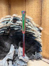 Dymondwood Multicolored Flared-Tip One Piece Friction Turkey Call Striker