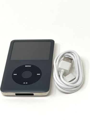 Très bon lecteur MP3 noir d'occasion Apple iPod Classic 6e génération 160 Go A1238 - Photo 1 sur 4