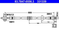 Flexible Bremsleitung VW P. Sharan 1.4-2.0 10- Le/Pr