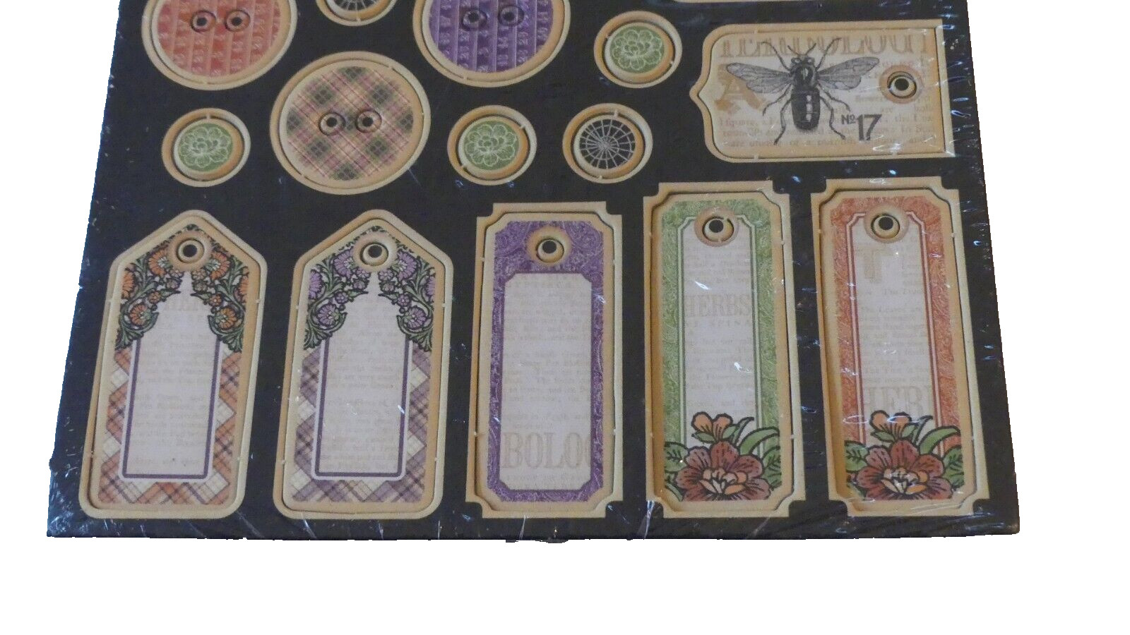 Graphic 45 Chipboard 1 Rare Oddities Collection Die-Cuts New in Sealed Package