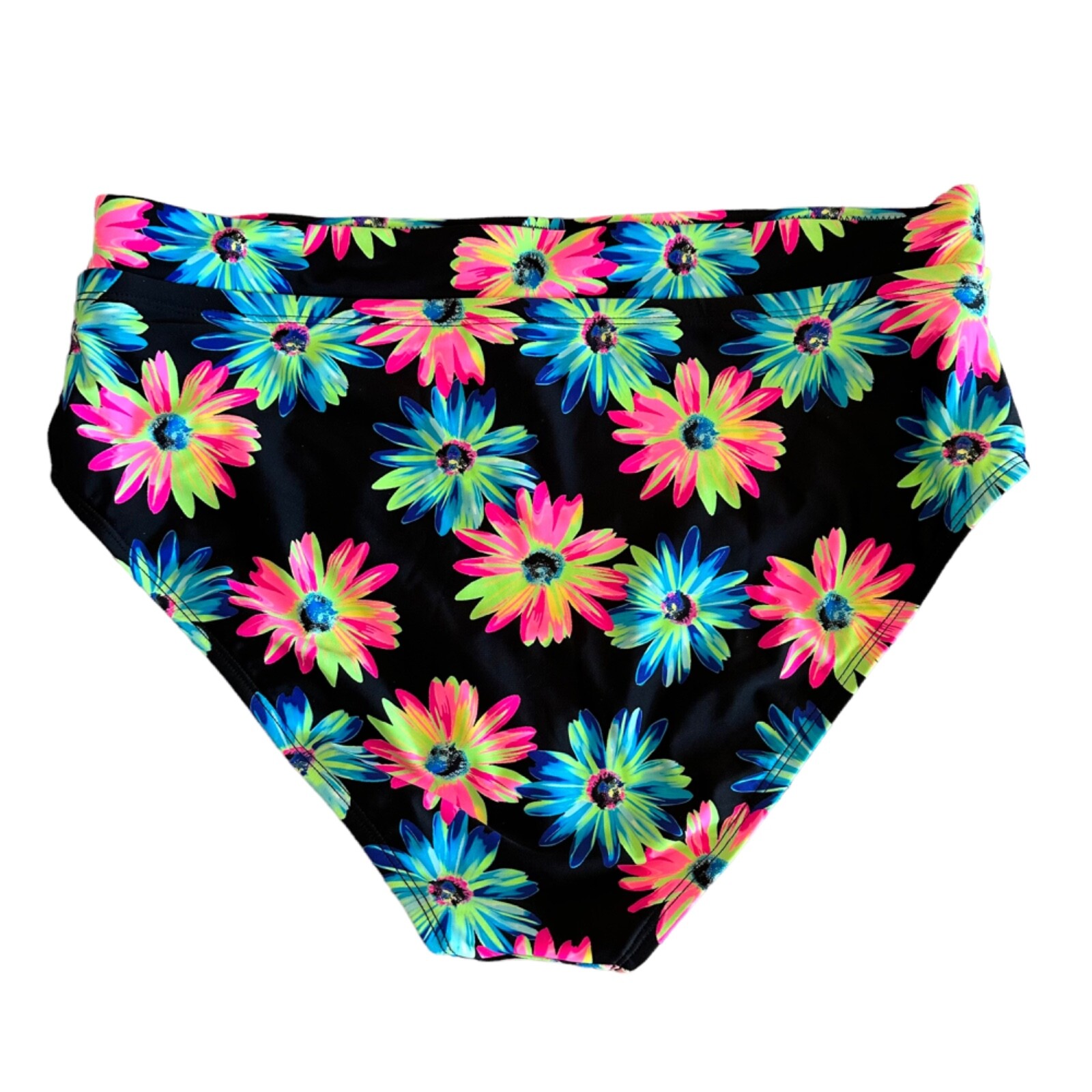 California Waves Womens Size 16/18 Gerber Daisy High Waist Bikini Bottoms NWT