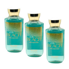 3-Pack Bath Body Works AT THE BEACH Shower Gel Body Wash 10 fl.oz