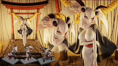 Figure Moth Girl - Shiragasane - 1/6 Scale - Garage Kit Resin | eBay