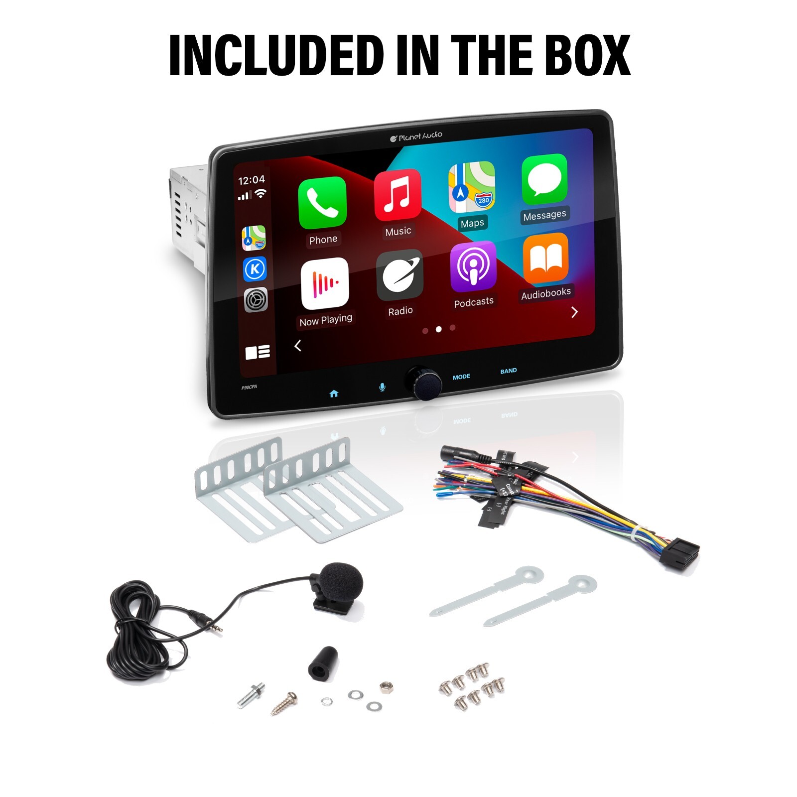 Planet Audio P90CPA 9" inch Car Multimedia Player with CarPlay and Android Auto