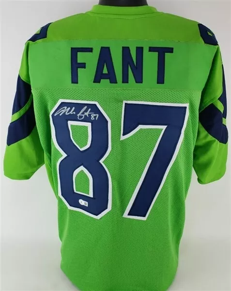 Noah Fant Signed Seattle Seahawks Jersey (Beckett) 2019 1st Round