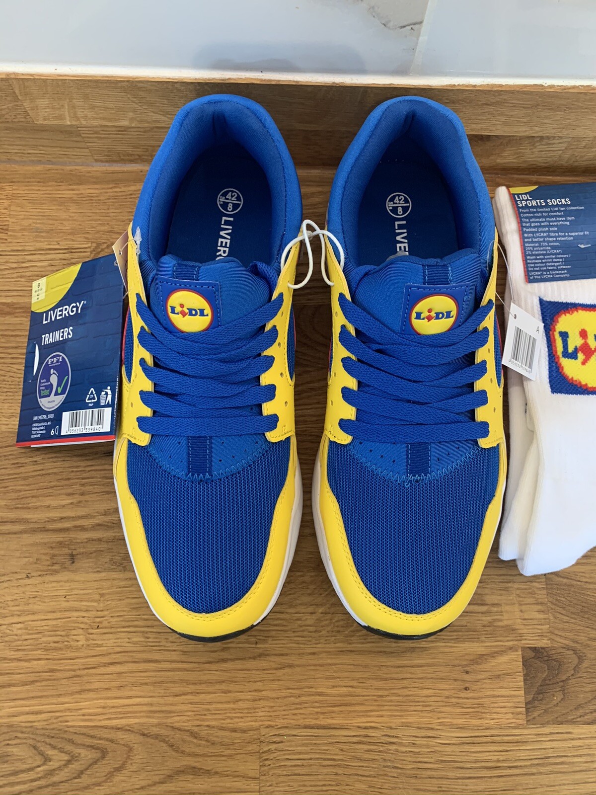 Lidl Supermarket Trainers Lidl Trainers Socks EU44 UK10 US11