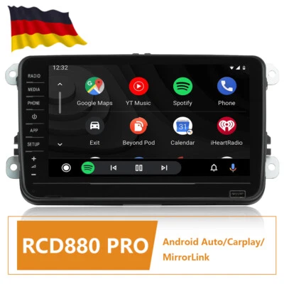 8" RCD330 Autoradio Stereo Carplay Android Auto RCD880 PRO Für VW Golf Tiguan CC - Bild 1 von 4