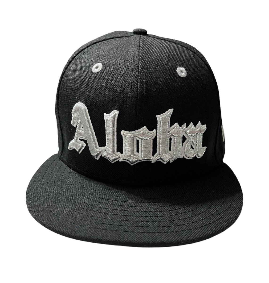 Farmers Market Hawaii Aloha New Era Snapback Hat Black Silver SOLD 