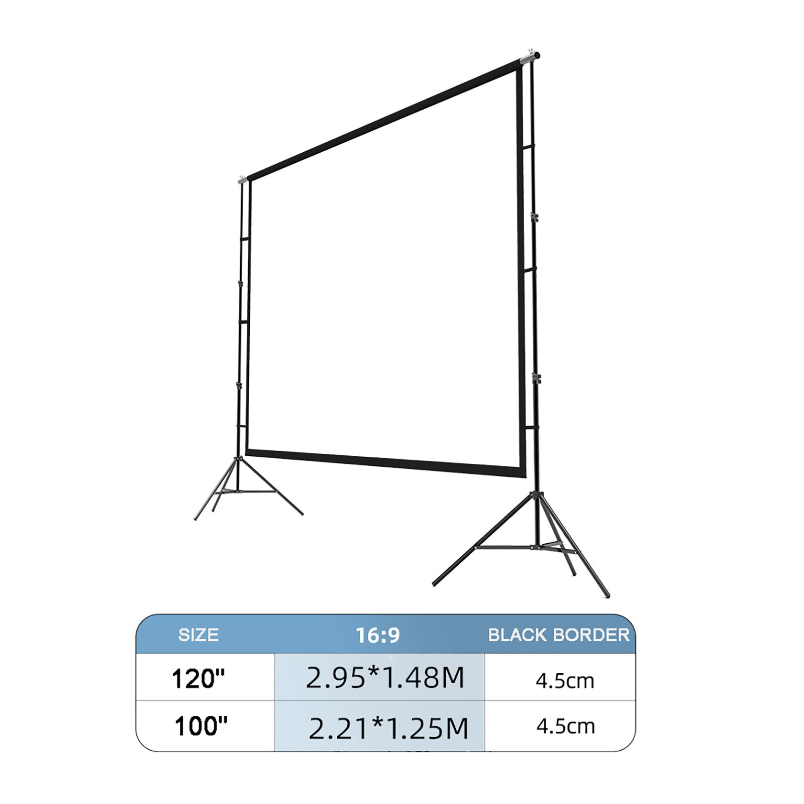 Projector Cloth Movies Screen 169 HD Foldable AntiCrease Portable Double Sided eBay