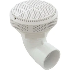Suction Assembly, WW Super Hi-Flo, 3-1/4"hs, 2"s, 90 deg, White