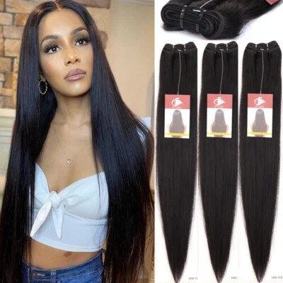 SEGO 300g Thick Brazilian 100% Virgin Human Hair Extensions Weave 3 Bundles Hair Weft