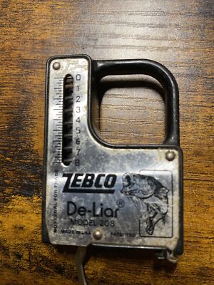 VINTAGE ZEBCO DE-LIAR MODEL 228 WEIGHT SCALE AND MEASURING TAPE - Scales VINTAGE ZEBCO DE-LIAR MODEL 228 WEIGHT SCALE AND MEASURING TAPE - Scales